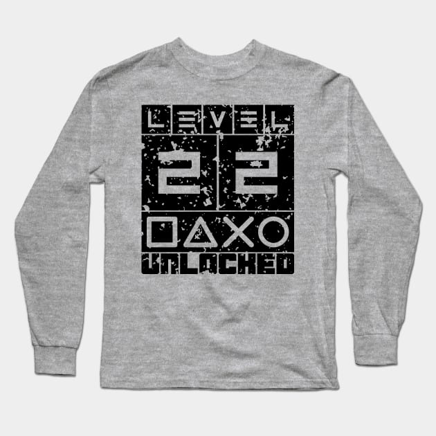 Level 22 unlocked Long Sleeve T-Shirt by colorsplash